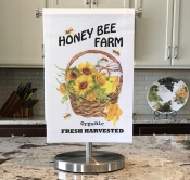 Flour Sack Towels - Sunflower Honey Bees